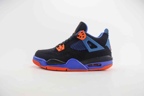 Air Jordan 4 Retro 乔丹4代 乔丹篮球鞋 308497-027 黑蓝橙骑士