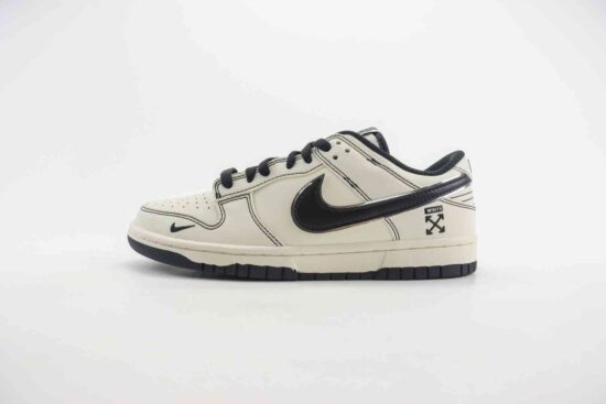 Nike SB Dunk Low x OW 箭头 定制配色 米黑 货号：DJ2024-003