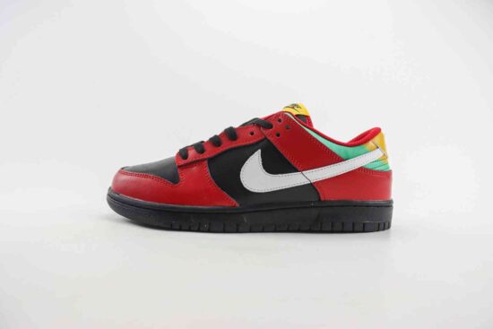 Nike SB Dunk Low 黑红 彩色拼接 FZ3057-001