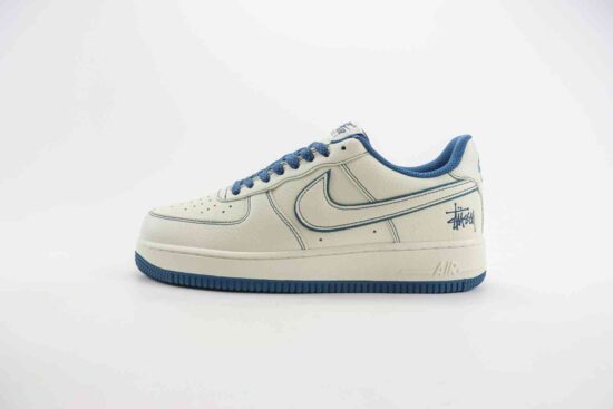 Nike Air Force 1 空军 斯图西联名 白蓝 货号：UN1635-333