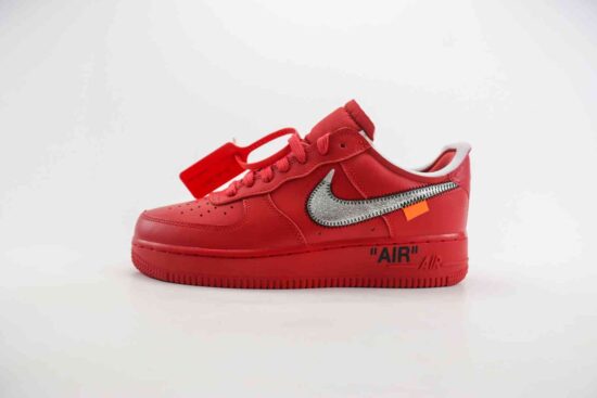 OFF WHITE ✘ Nike Air Force 1 Low OW联名 红 货号：AO4297-600