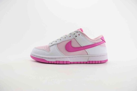 Nike SB Dunk Low 低帮休闲运动滑板鞋 粉白 货号：HQ1181-661