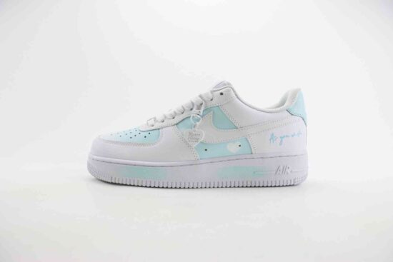 Nike Air Force 1 空军 白蓝涂鸦 签名 CW2288-111