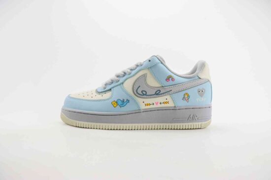 Nike Air Force 1 Low 07 x Comme des Garcons 空军 川久 情人节限定 涂鸦 货号：CJ0304 021