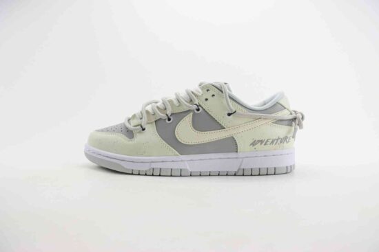 NIKE SB Dunk Low 解构绑带 情人节主题 米白灰 货号：HF0730 160