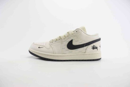 斯图西 Stussy x Air Jordan AJ1 Low 低帮文化休闲板鞋 货号：SJ9950-008