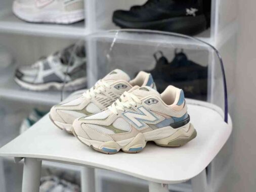 New Balance 9060 Festival Pack 休闲运动跑步鞋 米白卡其奶蓝 货号：GC9060JF