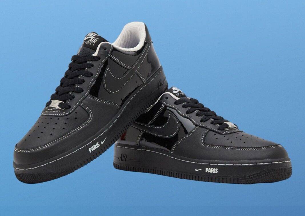 这款耐克 Air Force 1 Low “巴黎 “采用漆皮材质