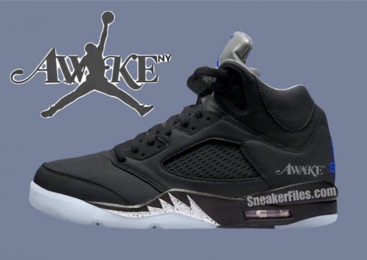 Awake NY x Air Jordan 5 “黑色/漆蓝色 “于 2025 年 9 月发布